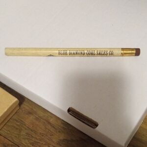 Vintage Large Blue Diamond Coal Sales Co. Pencil